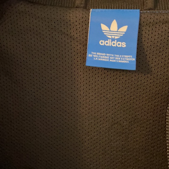 Adidas track jacket black and white - Picture 5 of 6